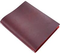 XAoSCd Quaderno Grande A4 Con Copertina In Pelle Di Vacchetta, Taccuino Da Ufficio Retrò, A Fogli Mobili, Regalo, Diario A Righe Bianco,