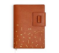 XAoSCd Quaderno In Pelle A5 Con Superficie Morbida, Diario Creativo Retrò, Password Morse, Fibbia Creativa, Carta Protettiva Per Gli Occhi,XADCQW70209