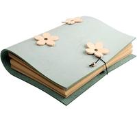 XAoSCd Quaderno In Pelle A6, Diario A Fogli Mobili, Retro, Superficie Morbida, Libro Mastro In Pelle Di Mucca, Copertina Vuota, Motivo A Fiori Di Ciliegio,XADCQW70459