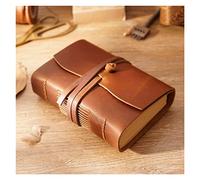 XAoSCd Quaderno In Pelle Di Mucca Retrò, 400 Pagine, Quaderno Da Disegno In Carta Bianca, Fatto A Mano, Con Fascia E Corda Di Rilegatura Fatta A Mano, Regalo,XADCQW70141