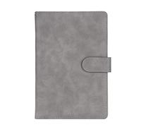 XAoSCd Quaderno In Similpelle A5 Con Fibbia Magnetica E 3 Colori: Nero, Marrone E Grigio.,XADCQW70450-Grey