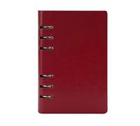 XAoSCd Quaderno Multifunzionale In Pelle Pu, Formato A6, Quaderno A Fogli Mobili, Blocco Note Retrò Creativo, Cancelleria Per Ufficio, Quaderno A6, Carta Spessa Di Alta Qualità,Red