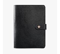 XAoSCd Quaderno Per Lavoro Quaderno In Pelle Rimovibile Con Portapenne Fogli Mobili Nero,XADCQW70236
