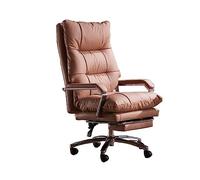 XAoSCd Sedia Da Ufficio A Casa, Sedie Esecutive, Sedia Da Capo, Sedia Ergonomica per Computer, Sedile Gioco, Sedia Da Scrivania Per Lavoro A Casa, Esta,Brown-One Size