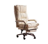 XAoSCd Sedia Da Ufficio A Casa, Sedie Esecutive, Sedia Da Capo, Sedia Ergonomica per Computer, Sedile Gioco, Sedia Da Scrivania per Lavoro A Casa, Questo, Beige-One Size