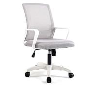 XAoSCd Sedia Da Ufficio Sedia Da Computer Sedia Da Ufficio Ergonomica Schienale Sedia Da Gioco Sedia Da Testa Sedia Girevole Ascensore Sedia Da Ufficio Sedia A Maglia Speranza,White
