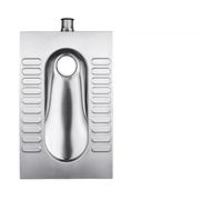 XAoSCd Set di WC alla Turca di Alta qualità, Acciaio Inossidabile 304, Inodore, Completo di Serbatoio per Bagni Pubblici, E,E