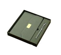 XAoSCd Set Regalo Di Quaderni Da Ufficio In Pelle Morbida, Formato A5, Diario,XADCQW70795-Vert-212 * 155mm