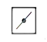 XAoSCd Ventilatore da 42 Cm E Copertura da 45 Cm, Proiettore Olografico 3D, Display Pubblicitario Remoto, Lampada Olografica A LED, Impermeabile per Mostre, Centri Commerc,P45 Set Gray