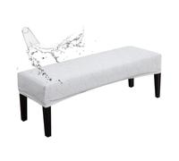 xapuo Copertura Per Panca Impermeabile A Completa,Elastica A Motivo Foglia-Adattamento Universale Per Panche Da Sala Pranzo,Pianoforte E Ingresso(White,3pcs)