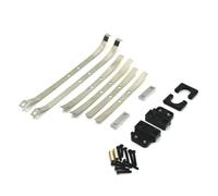 XAQRYQO Accessori Auto RC per MN82 per LC79 Ammortizzatore Posteriore Metallo Molle A Balestra E Staffa di Montaggio del Sedile Fisso Set 1/12 RC Auto Parti Aggiornamento Accessori Modifica(Black)
