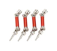 XAQRYQO Albero di Trasmissione RC per Arrma per Infraction 4X4 per Mega per Vendetta 4X4 3S per BLX Anteriore in Metallo E Albero Motore Posteriore CVD 1/8 RC Parti di Automobili(Red)