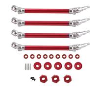 XAQRYQO Albero di Trasmissione RC per Arrma per Karton per Outcast V2 1/10 RC Auto Albero di Trasmissione Esteso Albero di Trasmissione in Metallo CVD Aggiornamenti Parti(Red)