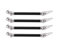 XAQRYQO Albero di Trasmissione RC per Arrma per Karton per Outcast V2 1/10 RC Auto Albero Motore Esteso Albero di Trasmissione in Metallo CVD Aggiornamenti Parti(Black)
