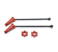 XAQRYQO Albero di Trasmissione RC per Traxxas per X-Maxx 6S 8S 1/5 rc Cars per Monster Truck Parti di Aggiornamento 2 Pezzi Albero Motore Anteriore Posteriore in Metallo CVD(Red)