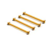 XAQRYQO Albero di Trasmissione RC per Wltoys A959B A949 A959 A969 A979 K929 per Himoto E18 per Spino per HSP 4 Pezzi Albero Motore Metallo Dogbone 1/18 RC Parti di Auto(Yellow)