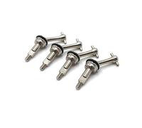 XAQRYQO Albero di Trasmissione RC per Wltoys per 284131 K969 K989 K999 P929 4 Pezzi in Metallo Albero Motore Esteso CVD Giunto Universale 1/28 Parti di Aggiornamento per Auto RC(27mm)