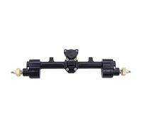 XAQRYQO ASSE in Metallo RC per Axial 1/24 SCX24 90081 C10 AXl00002 CNC Metal Portal Assale Anteriore E Posteriore Accessori per Parti Aggiornate(Black,Rear)