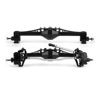 XAQRYQO ASSE in Metallo RC per Axial per Capra UTB10 1.9 per UTB per Currie F9 Assale A Portale CNC in Metallo Anteriore E Posteriore Parti di Aggiornamento per Auto Cingolate RC 1/10(Black)