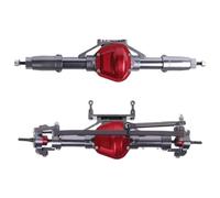 XAQRYQO ASSE in Metallo RC per Axial per SCX10 Parti di Aggiornamento per Auto RC per Rock Crawler 1:10, Accessori Ricambio per Assale Anteriore E Posteriore in Metallo CNC(Front And Rear)