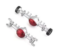 XAQRYQO ASSE in Metallo RC per Mini-Z per Axial SCX10 per RGT 86100 1/10 RC Crawler Truck Parti di Aggiornamento Dell'alloggiamento Dell'assale Anteriore E Posteriore del Portale