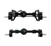 XAQRYQO ASSE in Metallo RC per MN D90 off-Road Parte di Aggiornamento RC 1/12 ASSE Anteriore E Posteriore in Metallo Accessori Ricambio(Black)