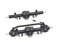 XAQRYQO ASSE in Metallo RC per MN MN128 MN86 G500 1/12 rc Car Part Alluminio Lega Anteriore Posteriore ASSE RC Upgrade Parte Accessori(Black)