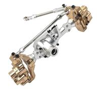 XAQRYQO ASSE in Metallo RC per Wltoys 104006 104010 104020 104026 Ricambi per Auto RC 1/10, Scatola Ingranaggi Anteriore E Posteriore in Ottone per Assale A Portale(Silver,Front)