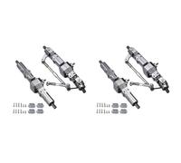 XAQRYQO ASSE in Metallo RC per WPL C14 C24 C34 C44 B14 B24 1/16 RC Truck Car Upgrade Parts Accessori 2X Cambio ASSE Ponte Anteriore Posteriore in Metallo