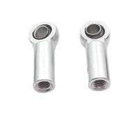 XAQRYQO Asta Sterzo RC Aggiornamento in Metallo Filo Positivo Inverso 2PCS Lunghezza 18mm Foro 2.5mm Spessore 7mm Tirante Fibbia A Sfera per Parti di Automobili RC(Silver)