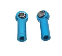 XAQRYQO Asta Sterzo RC Aggiornamento in Metallo Filo Positivo Inverso 2PCS Lunghezza 18mm Foro 2.5mm Spessore 7mm Tirante Fibbia A Sfera per Parti di Automobili RC(Blue)