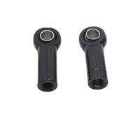 XAQRYQO Asta Sterzo RC Aggiornamento in Metallo Filo Positivo Inverso 2PCS Lunghezza 18mm Foro 2.5mm Spessore 7mm Tirante Fibbia A Sfera per Parti di Automobili RC(Black)