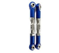XAQRYQO Asta Sterzo RC per LOSI per Baja per Rey 4WD 1/10 RC Auto Parte 2pcs in Lega di Alluminio più per Forte Sterzo Asta Collegamento Tirante(Dark Blue)