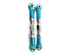 XAQRYQO Asta Sterzo RC per LOSI per Baja per Rey 4WD 1/10 RC Auto Parte 2pcs in Lega di Alluminio più per Forte Sterzo Asta Collegamento Tirante(Blue)