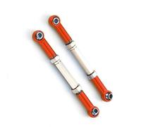 XAQRYQO Asta Sterzo RC per Traxxas per Slash 4X4 1/16 RC Auto Aggiornata Parte 2 Pezzi Collegamento Sterzo in Lega di Alluminio Servo Link Pull Rod Set(Red)