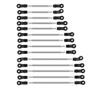 XAQRYQO Asta Sterzo RC per Traxxas per TRX6 G63 1/10 RC Crawler Auto Parti di Aggiornamento Accessori 14 Pezzi Collegamenti in Acciaio Collegamento Pull Rod End