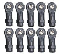 XAQRYQO Asta Sterzo RC per TRX-4 1/10 RC Crawler Auto Aggiornamenti Parti 10PCS M4 Rod Ends Testa A Sfera Collegamento in Plastica Sfere di Supporto Comune Cravatta(3-Length)