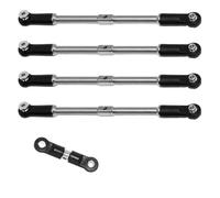 XAQRYQO Auto RC Tiranti per Arrma 1/8 per Karton per Outcast 1/7 per Big per Rock Parti di Aggiornamento Tirante Collegamento Anteriore E Posteriore Servo