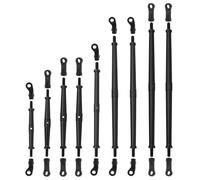 XAQRYQO Auto RC Tiranti per Axial per SCX10 III JT per Gladiator Parti di Aggiornamento per Auto Cingolate RC 1/10 Barra Collegamento Metallo per Set Collegamenti per Telaio