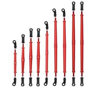 XAQRYQO Auto RC Tiranti per Axial per SCX10 III JT per Gladiator Parti per Auto Cingolate RC 1/10 9 Pezzi Barra di Collegamento per Sospensione per Set Telaio