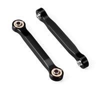XAQRYQO Auto RC Tiranti per Granite per GROM per Typhon per Grom 1/18 RC Crawler Car Parti di Aggiornamento 2 Pezzi 50mm Lega Alluminio Sterzo Link Linkage(Black)