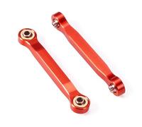 XAQRYQO Auto RC Tiranti per Granite per GROM per Typhon per Grom 1/18 RC Crawler Car Parts 2 Pezzi 50mm Lega di Alluminio Sterzo Link Linkage(Red)