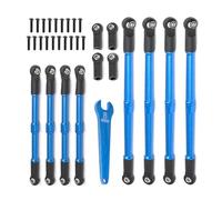 XAQRYQO Auto RC Tiranti per Traxxas per Summit per Revo 3. Parti di Aggiornamento per Auto RC 1/10 8 Pezzi Tirante Spinta Toe Links Tenditore 5319X 5338R(Blue)