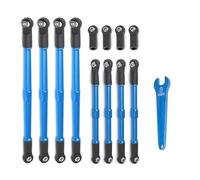 XAQRYQO Auto RC Tiranti per Trxs per Summit per Revo E-2.0 Parti di Aggiornamento per Auto RC 1/10 Tirante Spinta Metallo Collegamento 5319X 5338R(Blue)