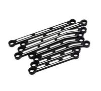 XAQRYQO Auto RC Tiranti per Trxs per TRX4M per Bronco per Defender Kit di Collegamento Metallo per Auto Cingolate RC 1/18, Barra Rialzata(Black)