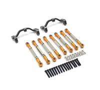 XAQRYQO Auto RC Tiranti per WPL C14 C24 B1 B14 1/16 Rc Model Crawler Car Truck 10 Pezzi Supporto per Barra di Trazione dello Sterzo per Set Sedili Parti Aggiornamento(Yellow)