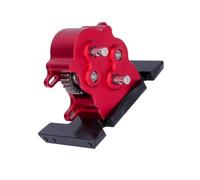 XAQRYQO Cambio Auto RC per SCX10 per Capra per Comp per Build Lega di Alluminio Doppia Trasmissione Dig Gearbox 1/10 RC Crawler Car Upgrade Parts(Red)