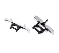 XAQRYQO Paraurti per Veicoli RC per TRX-4M per High per Trail 1/18 RC Crawler Car, Paraurti Anteriore Posteriore in Lega di Alluminio con Parti Aggiornamento del Gancio Traino(Front And Rear)