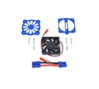 XAQRYQO Parti di Auto telecomandate per ARRMA per Granite per SENTON per VORTEKS per KRATON per Vendetta 3S 1/10 1/8 RC Auto Motore Metallo Radiatore con Ventola di Raffreddamento(Blue)