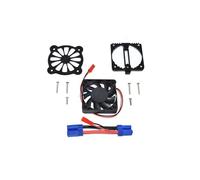XAQRYQO Parti di Auto telecomandate per ARRMA per Granite per SENTON per VORTEKS per KRATON per Vendetta 3S 1/10 1/8 RC Auto Motore Metallo Radiatore con Ventola di Raffreddamento(Black)